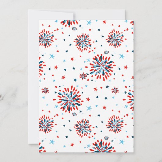 Little Firecracker 4th van juli Dank u kaart (Achterkant)