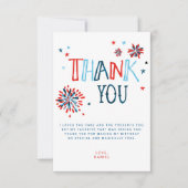 Little Firecracker 4th van juli Dank u kaart (Voorkant)