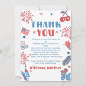 Little Firecracker 4th van juli Verjaardag Bedankkaart (Voorkant)