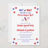 Little Firecracker American Gender onthulling Kaart (Voorkant)