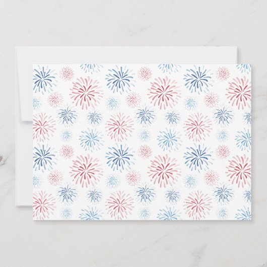 Little Firecracker Cookout 3e verjaardag Kaart (Achterkant)