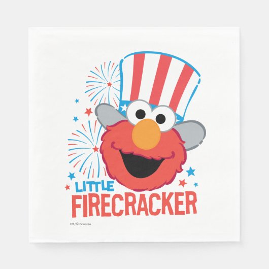 Little Firecracker Elmo Servetten (Voorkant)