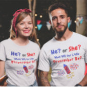 Little Firecracker Gender Reveal T-Shirt