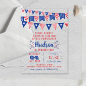 Little Firecracker op 4 juli 1991 Acryl Uitnodigingen