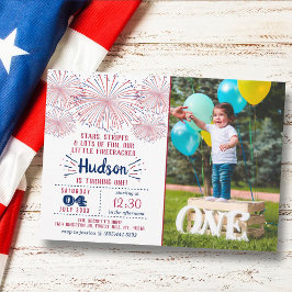 Little Firecracker op 4 juli 1991 foto van de eers Kaart