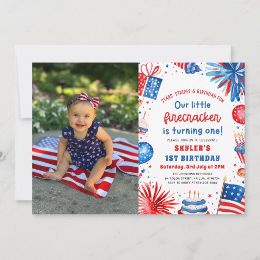 Little Firecracker op 4 juli 1991 Kaart (Voorkant)