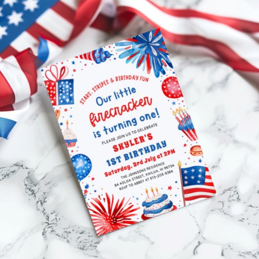 Little Firecracker op 4 juli 1991 Kaart