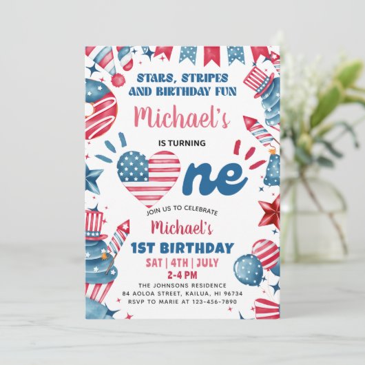 Little Firecracker op 4 juli 1991 Kaart (Staand voorkant)