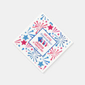 Little Firecracker op 4 juli Birthday Party Servet (Hoek)