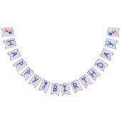 Little Firecracker op 4 juli Birthday Party Vlaggetjes (Alle)