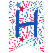 Little Firecracker op 4 juli Birthday Party Vlaggetjes (Tweede vlag)