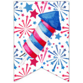 Little Firecracker op 4 juli Birthday Party Vlaggetjes (Eerste vlag)