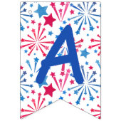 Little Firecracker op 4 juli Birthday Party Vlaggetjes (Derde vlag)