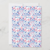 Little Firecracker op 4 juli Summer Birthday Kaart (Achterkant)