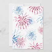 Little Firecracker op weg naar 4 juli baby shower Kaart (Achterkant)