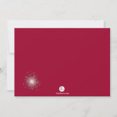 Little Firecracker Photo Birthday Invitation Kaart (Achterkant)