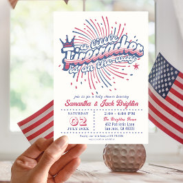 Little Firecracker Vierde juli USA Baby shower Kaart