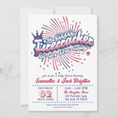 Little Firecracker Vierde juli USA Baby shower Kaart (Voorkant)