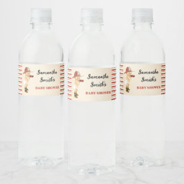 Little Firefighter Baby shower Water Bottle Label Waterfles Etiket