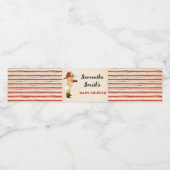 Little Firefighter Baby shower Water Bottle Label Waterfles Etiket (Enkel label)