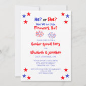 Little Fireworks American Gender onthulling Kaart (Voorkant)