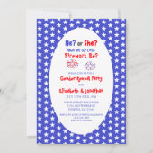 Little Fireworks American Gender onthulling Kaart (Voorkant)