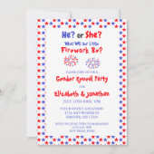 Little Fireworks American Gender onthulling Kaart (Voorkant)
