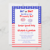 Little Fireworks American Gender onthulling Kaart (Voorkant)
