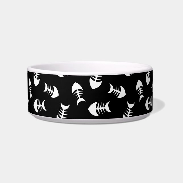 Little Fish Botten Tuexdo Kat Voerbakje (Voorkant)