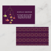 Little Fish Crimson Kleur Baby Display Douche Informatiekaartje (Voorkant / Achterkant)