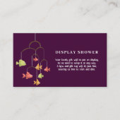 Little Fish Crimson Kleur Baby Display Douche Informatiekaartje (Voorkant)