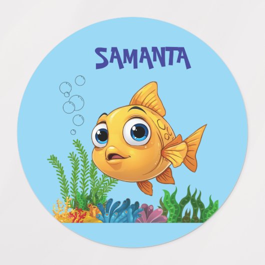 Little Fish Waterproof Labels (Design 2)