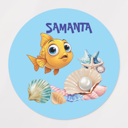 Little Fish Waterproof Labels (Design 1)
