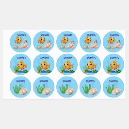 Little Fish Waterproof Labels