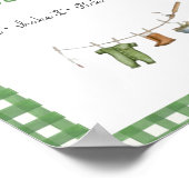 Little Fisherman Baby Photo Guestbook Poster (Hoek)