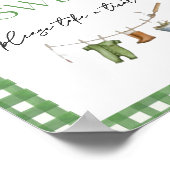 Little Fisherman Baby Shower Babies are Sweet Poster (Hoek)