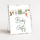 Little Fisherman Baby shower boeken en geschenken Poster