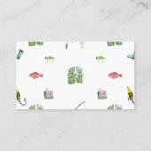 Little Fisherman Baby shower Boeken voor Baby Kaar Plaatskaartje (Achterkant)