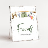 Little Fisherman Baby Shower Favors Poster