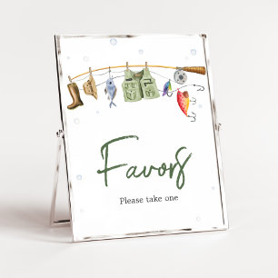 Little Fisherman Baby Shower Favors Poster