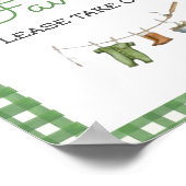 Little Fisherman Baby Shower Favors Poster (Hoek)