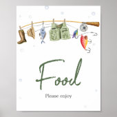 Little Fisherman Baby Shower Food Poster (Voorkant)
