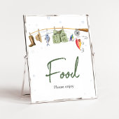 Little Fisherman Baby Shower Food Poster