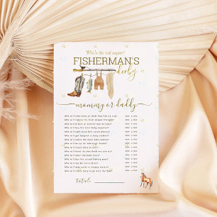 Little Fisherman Baby shower mama of papa spel