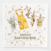 Little Fisherman Baby shower Papieren servetten (Voorkant)