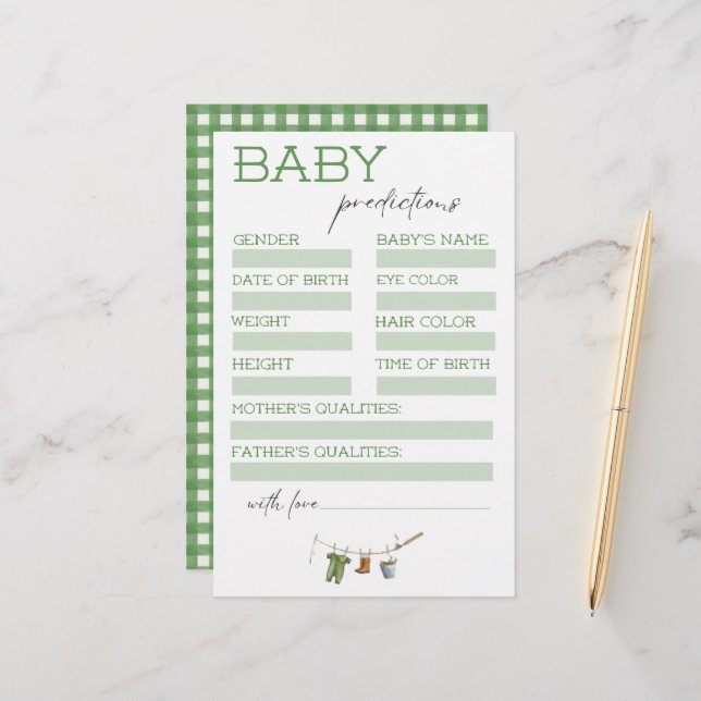 Little Fisherman Baby Shower Predictions (Voorkant / Achterkant in situ)