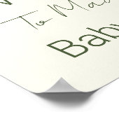 Little Fisherman Baby shower Welkomstbord Poster (Hoek)