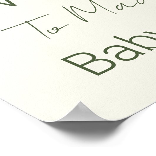 Little Fisherman Baby shower Welkomstbord Poster (Hoek)