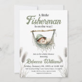 Little Fisherman Boy Gevist Baby shower Kaart (Voorkant)
