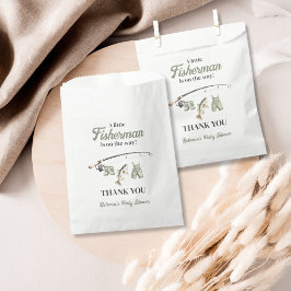 Little Fisherman Clothesline Gevist Baby shower Bedankzakje